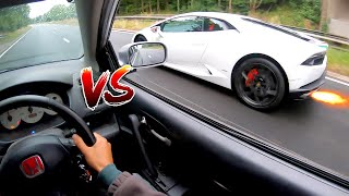 RACING Random people in my CIVIC TYPE R POV [upl. by Palocz]