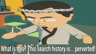 Japanese Guy commits Seppuku after seeing Kyles Cousins search history AI South Park Clip [upl. by Rip771]