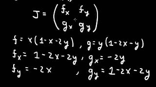 Nonlinear odes fixed points stability and the Jacobian matrix [upl. by Hermon]