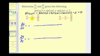 Partial Implicit Differentiation [upl. by Tedd]