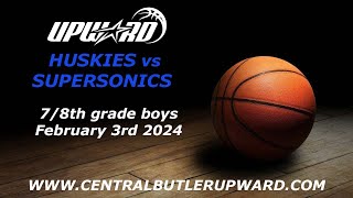 Huskies vs Supersonics  78th Grade Boys Feb 3rd 2024 [upl. by Ecitnerp]