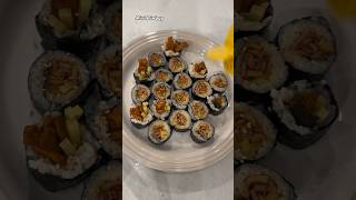 Dinner for Mini Kimbap with Ramyun Kimbap ASMR Cooking asmrkimbapramyuncookingasmrkoreanfood [upl. by Nnaeiluj]