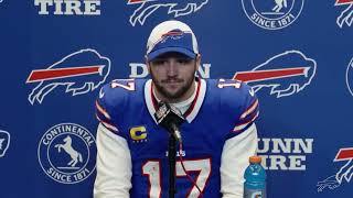 Bills QB Josh Allen Backs K Tyler Bass After Late Miss in Loss to Chiefs [upl. by Oina72]