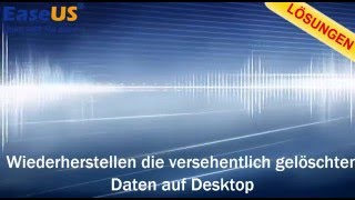 Windows 10 Wiederherstellen die versehentlich gelöschten Dateien auf Desktop [upl. by Naujled]