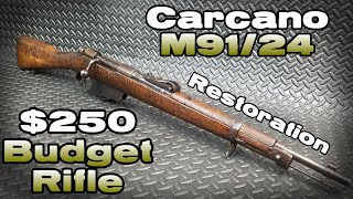 Carcano M9124 Restoration  250 Budget Rifle  Before After [upl. by Attelrahc]