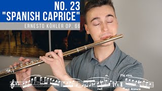 Köhler Romantic Etude No 23 Op 66 quotSpanish Capricequot [upl. by Adgam160]