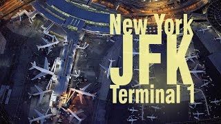 New York JFK Airport  Terminal 1 and tour aboard the AirTrain [upl. by Mireielle841]