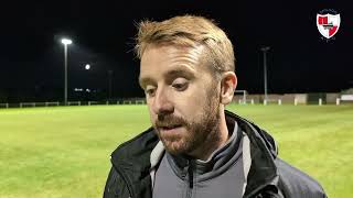 Chris Hughes spoke to Wilf Tray following tonights defeat to Easington Colliery FC [upl. by Neufer620]