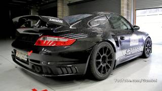 Porsche 997 GT2 Sportec 800HP In action on the track [upl. by Hgieleak]