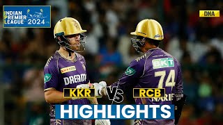 RCB vs KKR Highlights Kolkata Knight Riders Beat Royal Challengers Bengaluru By 7 Wickets  IPL [upl. by Notlek]