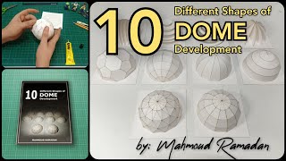 10 different shapes of DOME development Using Paper [upl. by Aiam]