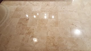 Travertine amp Limestone Tile Floor Repair Refinishing amp Restoration MDDCVA [upl. by Anaeirb]