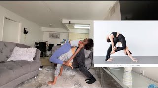 COUPLES YOGA CHALLENGE MUST WATCH [upl. by Azilem]