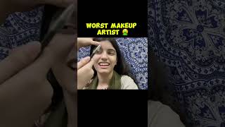 Worst makeup artist 😂 ytshorts [upl. by Htebasile926]