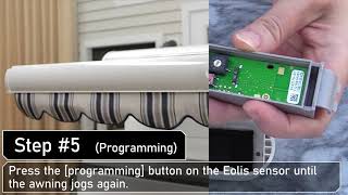 How to Program and Test a Somfy Eolis 3D Wind Sensor  Eclipse Shading Systems [upl. by Aineg]