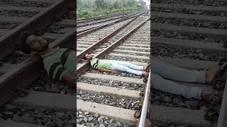 Railway line short video ।। Train🚂 line vedio ।। vairalvideo trainline train trainvideo short [upl. by Lalad]