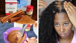 CINNAMON HAIR MASK  OVERNIGHT HAIR GROWTH [upl. by Macknair820]