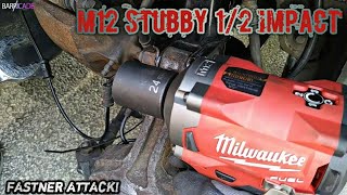 MILWAUKEE 12 STUBBY IMPACT WRENCH DEMO PART 2555 [upl. by Eniagrom]