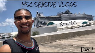 MSC Seaside Cruise Vlogs DAY 1 Embarkation Day Part 22 [upl. by Ramsden737]