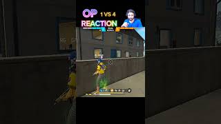 OP REACTION RG GAMER 1 VS 4 freefire shorts garenafreefire [upl. by Brigham]