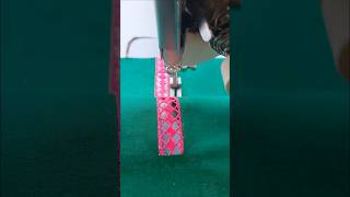 Sewing Tips And Tricks For Pink Joint Lace Attach Perfectly On The Green Fabric in 2024 Shorts [upl. by Ttehr]