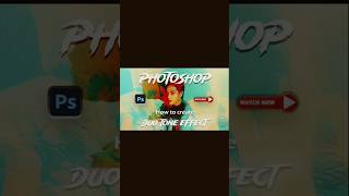 Photoshop Duo tone effect like tutorial graphictips photoshoptutorial edit begginers design [upl. by Claybourne550]