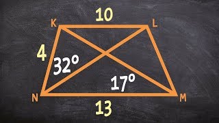 How to determine the missing measures of an isosceles trapezoid [upl. by Asiluj]