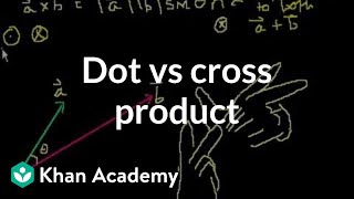 Dot vs cross product  Physics  Khan Academy [upl. by Ahsias]