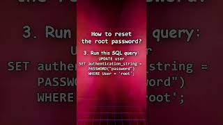 MySQL  How to Reset the Root Password [upl. by Akerdna]