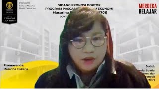 Sidang Promosi Doktor Masarina Flukeria [upl. by Aisiat]