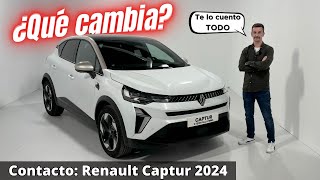 🚗 ¡RENAULT CAPTUR 2024 ✅ Novedades ✅ Diseño ✅ Motores y MÁS [upl. by Sessylu]