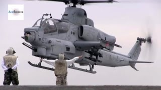 AH1Z Viper CH53E Super Stallion Deck Landing Qualifications [upl. by Verla441]