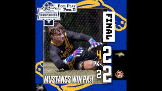 4 Monroe Mustangs Mens Soccer vs 9 Cowley College 2023 NJCAA ChampionshipsPool Play [upl. by Haliehs269]