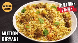 SIMPLE MUTTON BIRYANI FOR BEGINNERS  MUTTON BIRYANI WITH BIRYANI MASALA  MUTTON BIRYANI RECIPE [upl. by Odlavu]