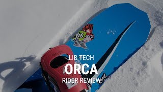 Lib Tech TRice Orca 2019 Snowboard Rider Review  Tactics [upl. by Marilee]