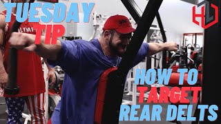 How to do Reverse Pec Deck Fly  Tuesday Tip  Hunter Labrada [upl. by Burman45]