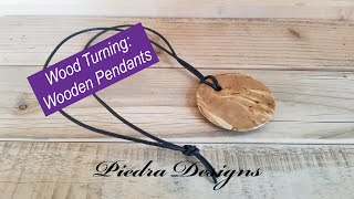 Wood Turning Wood Pendants [upl. by Mylor740]