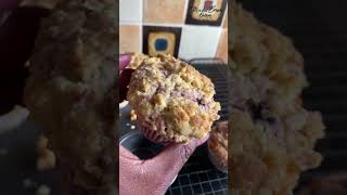 Streusel topping or no streusel topping on muffins  Which one do you prefer  Mulberry muffins [upl. by Stultz]