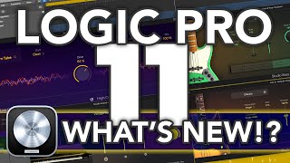 LOGIC PRO 11  Whats New in Logic 11 Stem Splitter AI Players Chord Track ChromaGlow amp MORE [upl. by Eeryt264]