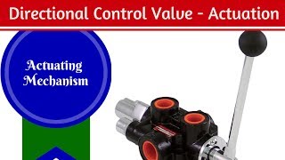 Direction Control Valve  Actuation Methods [upl. by Arodasi957]