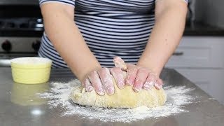 KNEADING DOUGH  how to knead dough by hand [upl. by Kilbride]