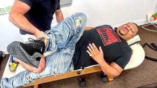 INTENSE Chiropractic Cracking DESTROYS Severe HIP Pain [upl. by Mcadams]