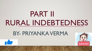 RURAL INDEBTEDNESS CONSEQUENCES  PART II  BUSINESS ENVIRONMENT IN HARYANA  BCOM KUK [upl. by Yarg]