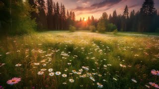 Meadow Ambience  Soothing Piano amp Nature Sounds [upl. by Egide529]