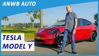 Tesla Model Y  MEER OM VAN TE HOUDEN  ANWB Autotest [upl. by Nannerb989]