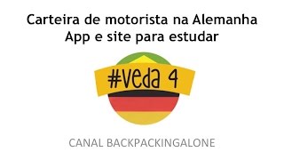 VEDA 4 App e site para estudar  Carteira de motorista na Alemanha [upl. by Koslo]