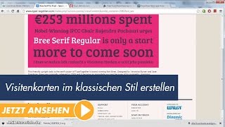 InDesign Tutorial Visitenkarten im klassischen Stil erstellen [upl. by Halland]