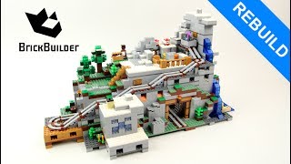 Lego Minecraft 21137 The Mountain Cave  Rebuild B  Lego Speed Build for Collectors [upl. by Hagood18]