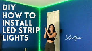 DIY How to Easily Install LED Strip Lights for Your Kids Bedroom [upl. by Reedy126]