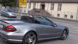 Mercedes SL63 AMG Loud Acceleration SOUND [upl. by Aubine]